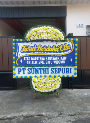 Papan Bunga Duka di Sumurpanggang